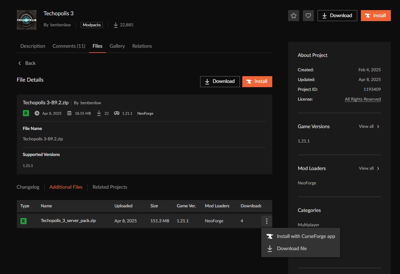 Server Files Download